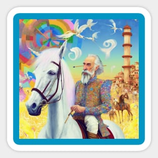 Don Quixote psychedelic Sticker